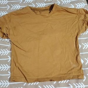 Plain brown toddler boy shirt